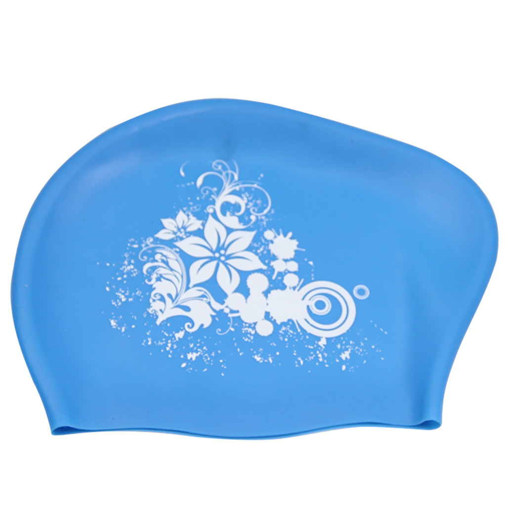 thumbnail image 2 of Gorro De Natación Impermeable De Silicona Para Piscina Para Mujeres Adultas Con Cabello Largo, 2 of 2